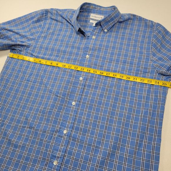 Saddlebred Men's Classic Fit SS Button Down Plaid Shirt XL - Picture 9 of 10